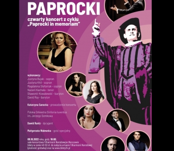 Viva Paprocki! 9 października w Filharmonii Narodowej w Warszawie!